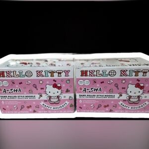 Box (12pack) Hello Kitty A-Sha Noodle Pack- Best Before: Nov. 13, 2025